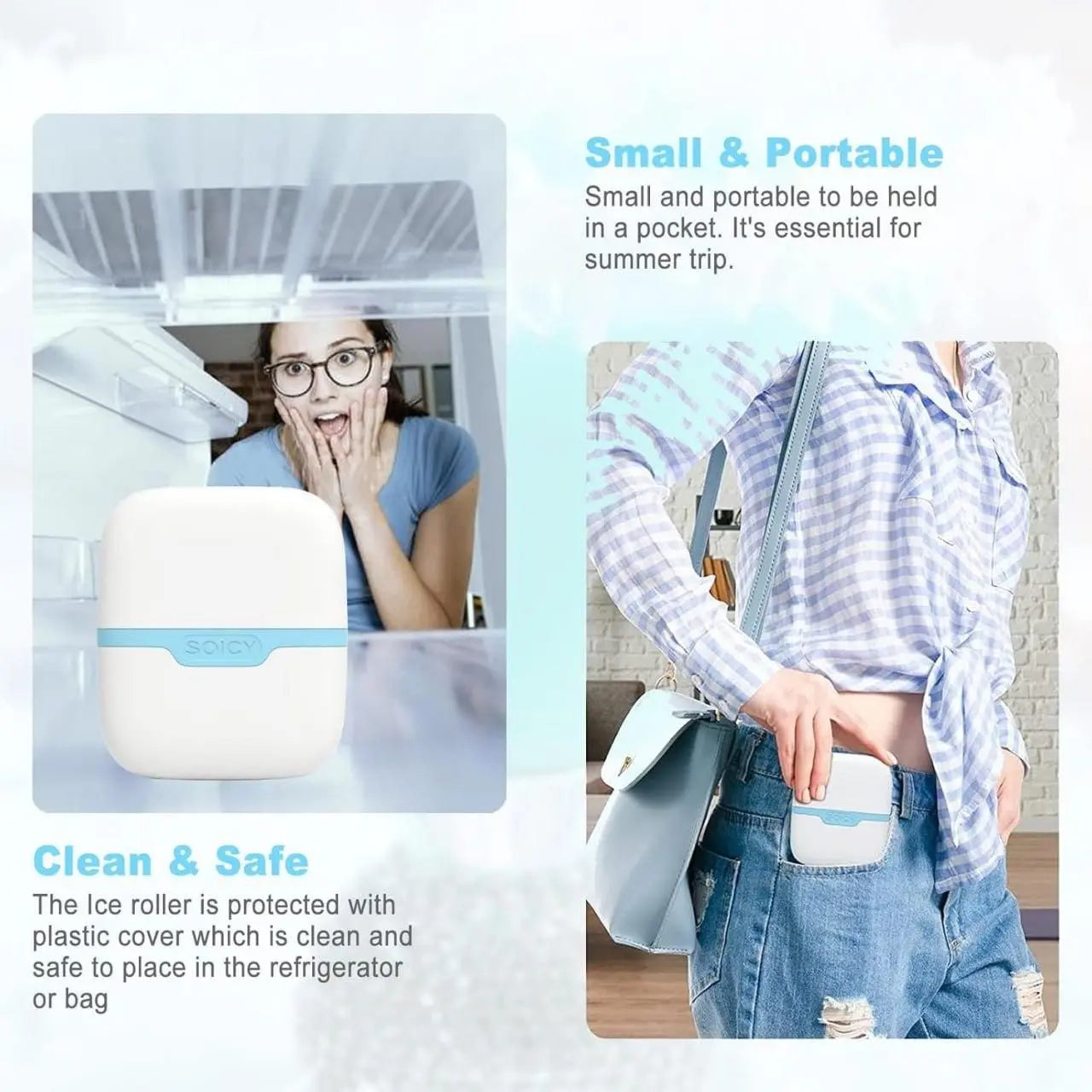 2 in 1 Ice Roller For Face and Eyes, Neck and Body Trandingstor.shop
