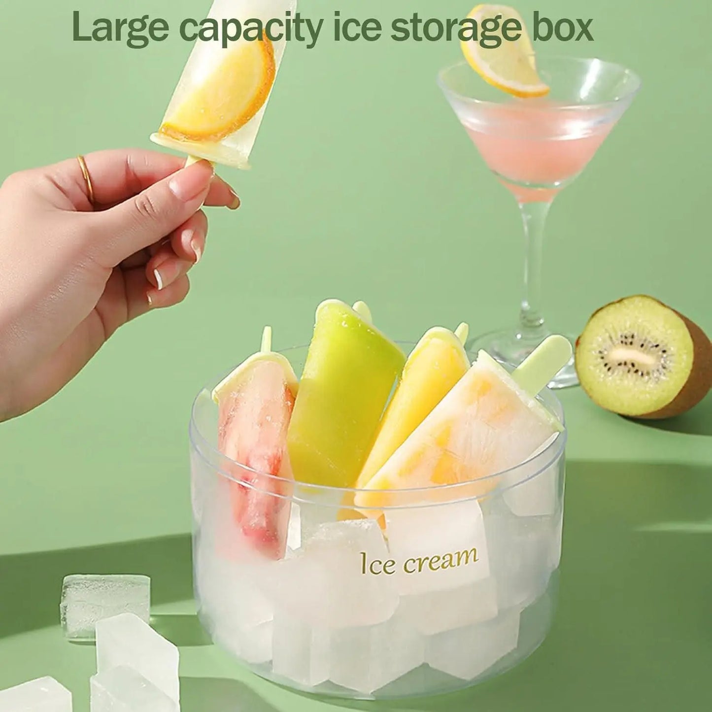 Reusable DIY 8 Pieces Ice Pop Mould - Trandingstor.shop