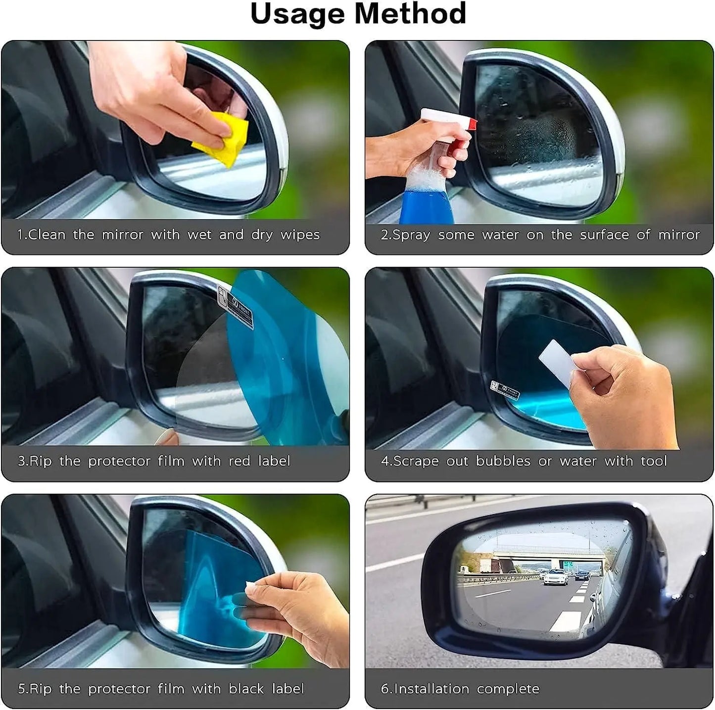 Trandingstor Rainproof Mirror Protector Pack for Cars Trandingstor.shop