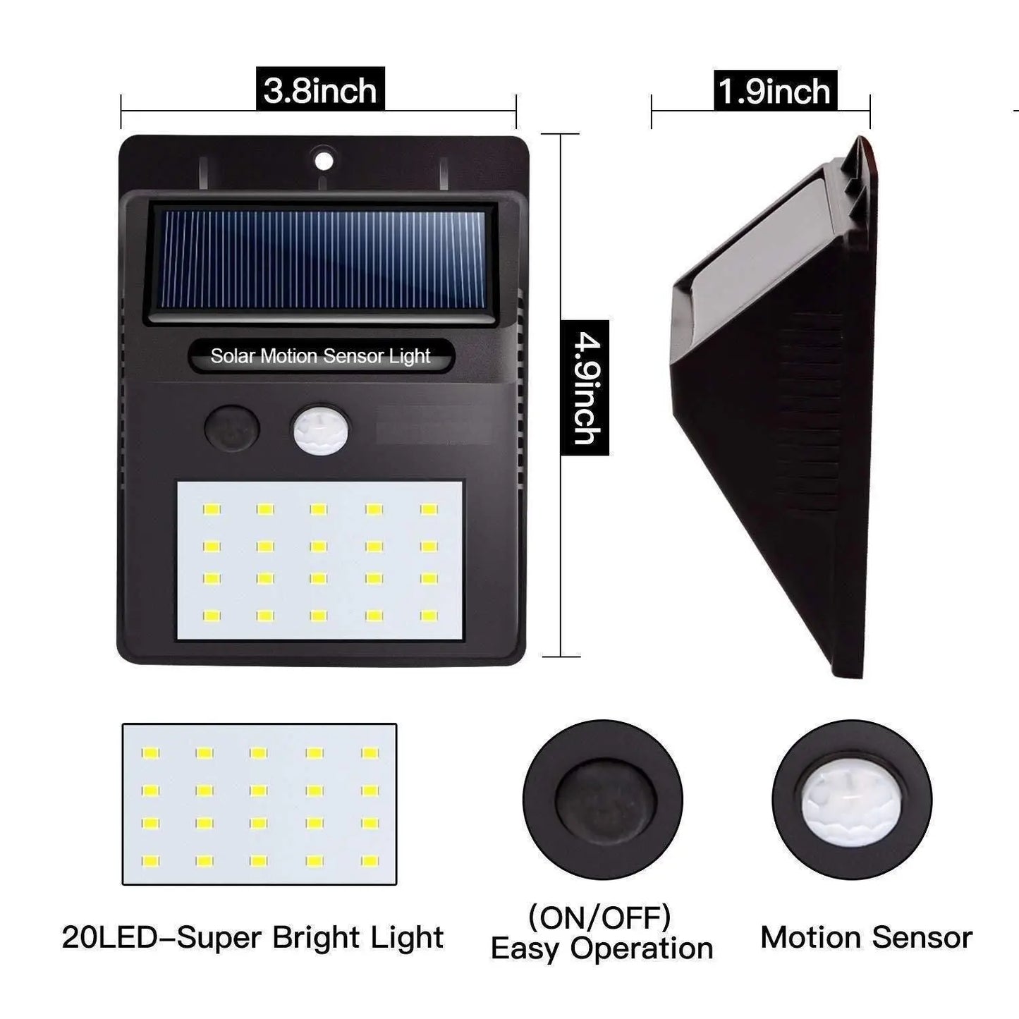 Trandingstor Solar Powered Security Lights - Waterproof & Dustproof Trandingstor.shop