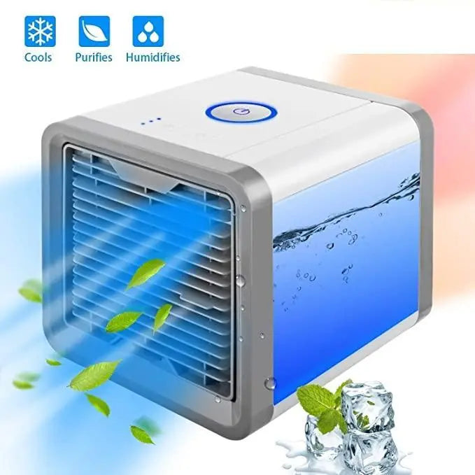 Portable Air Cooler with Purifying and Humidifying Features for Enhanced Comfort