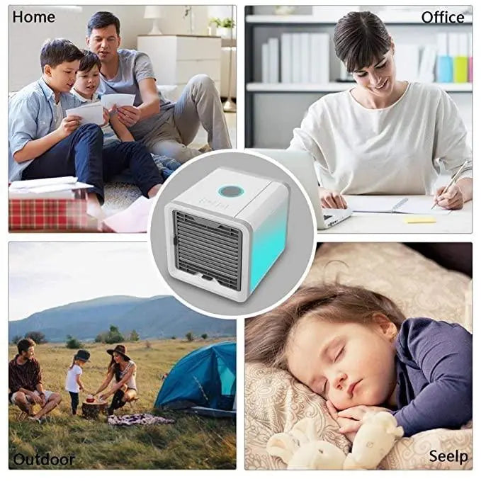 Portable Air Cooler for Home, Office, Outdoor, and Sleep Use with Adjustable Settings