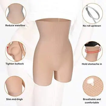 4-in-1 Shaper - Quick Slim Shape Wear Tummy, Back, Thighs, Hips - Black/Efffective Seamless Tummy Tucker Trandingstor.shop