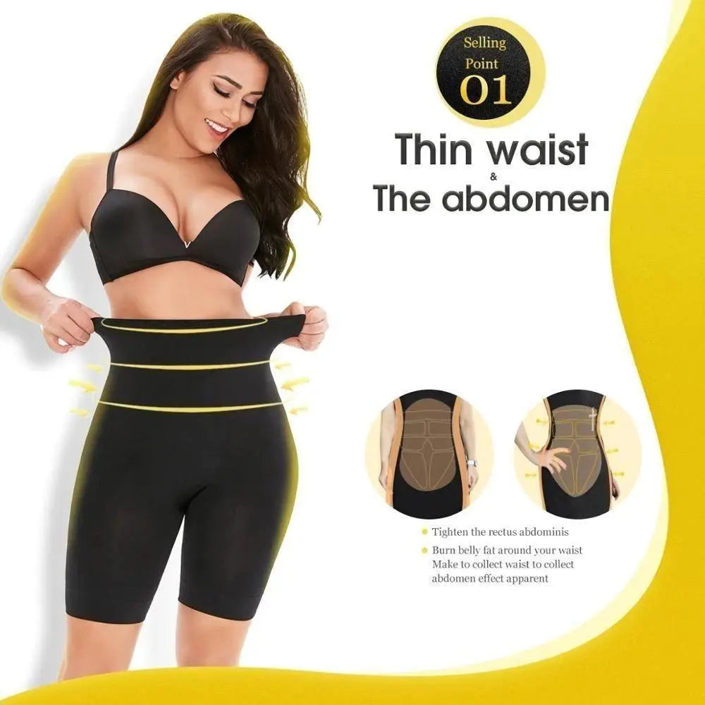 4-in-1 Shaper - Quick Slim Shape Wear Tummy, Back, Thighs, Hips - Black/Efffective Seamless Tummy Tucker Trandingstor.shop