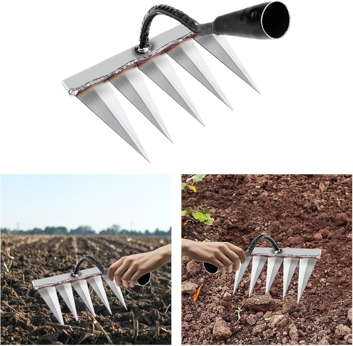 5 Teeth Carbon Steel Garden Weeding - Trandingstor.shop
