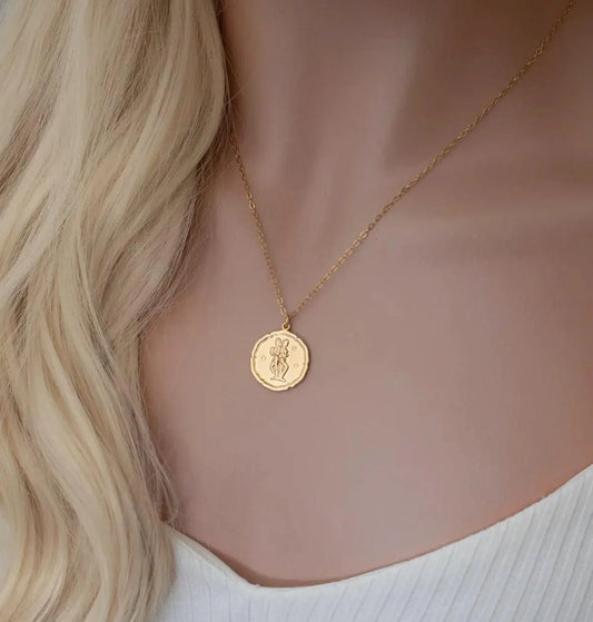 Gold Plated Zodiac Sign Necklace Trandingstor.shop