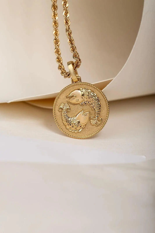 Gold Plated Zodiac Sign Necklace Trandingstor.shop