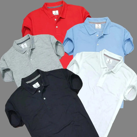 Men's Casual Polo Shirt Pack - 5 Colors Available Trandingstor.shop