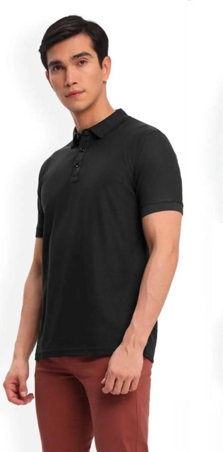 Poly Cotton Solid Half Sleeves Mens Polo T-shirt (Pack of 3) Trandingstor.shop