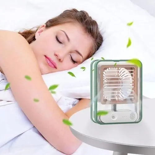 Rechargeable Battery Operated Mini USB Fan With Mist Water Spray Trandingstor.shop