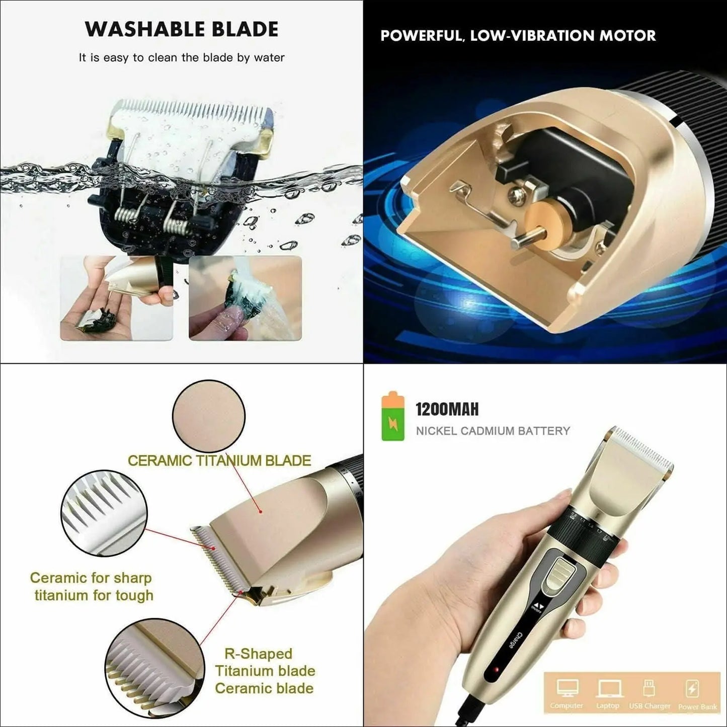 Rechargeable Cordless Hair Clipper For Men Trandingstor.shop