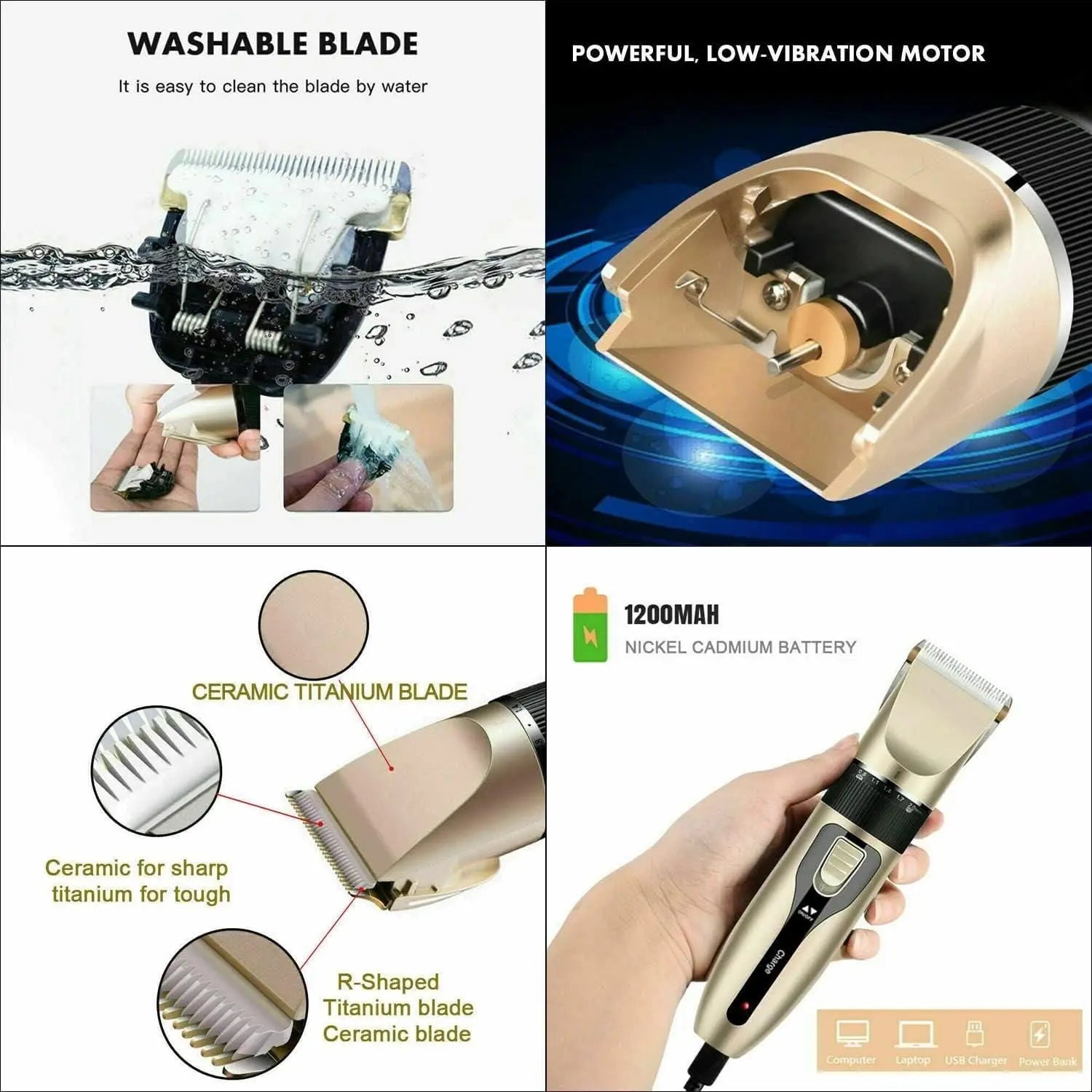 Rechargeable Cordless Hair Clipper For Men Trandingstor.shop