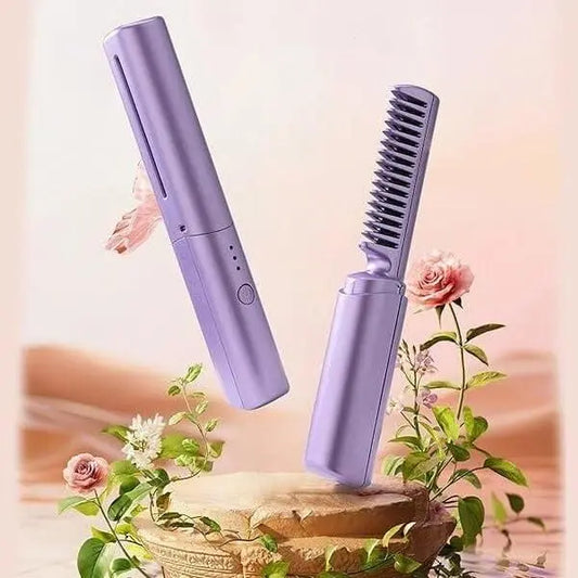 Rechargeable Hot Comb Hair Straightener - Trandingstor.shop