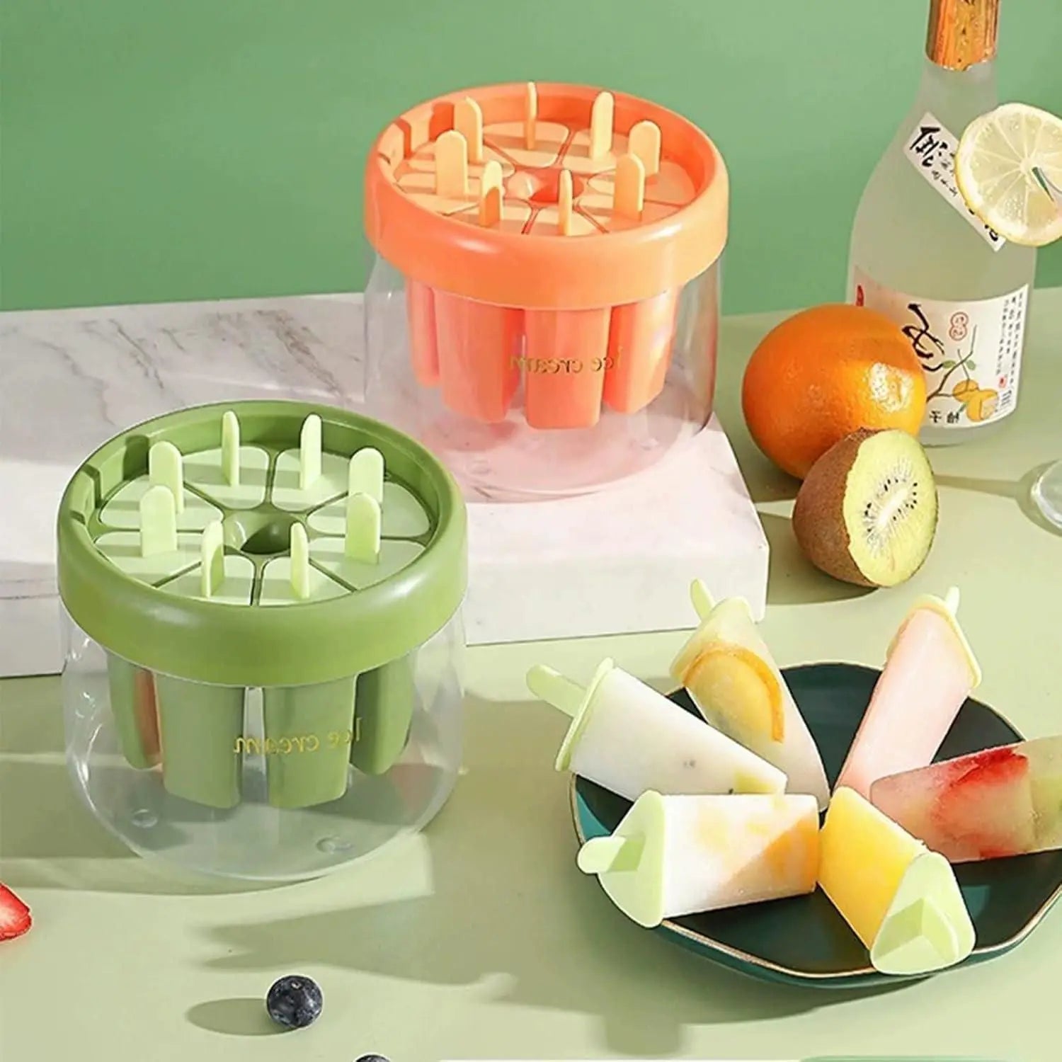 Reusable DIY 8 Pieces Ice Pop Mould - Trandingstor.shop