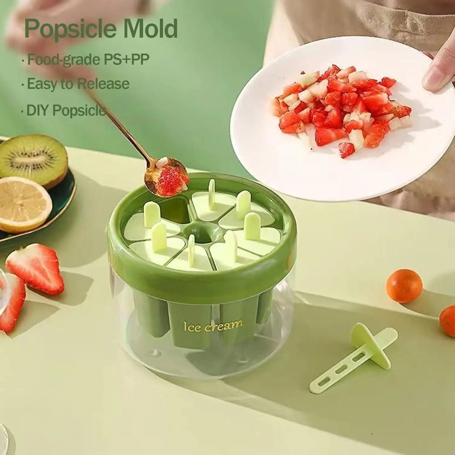 Reusable DIY 8 Pieces Ice Pop Mould - Trandingstor.shop