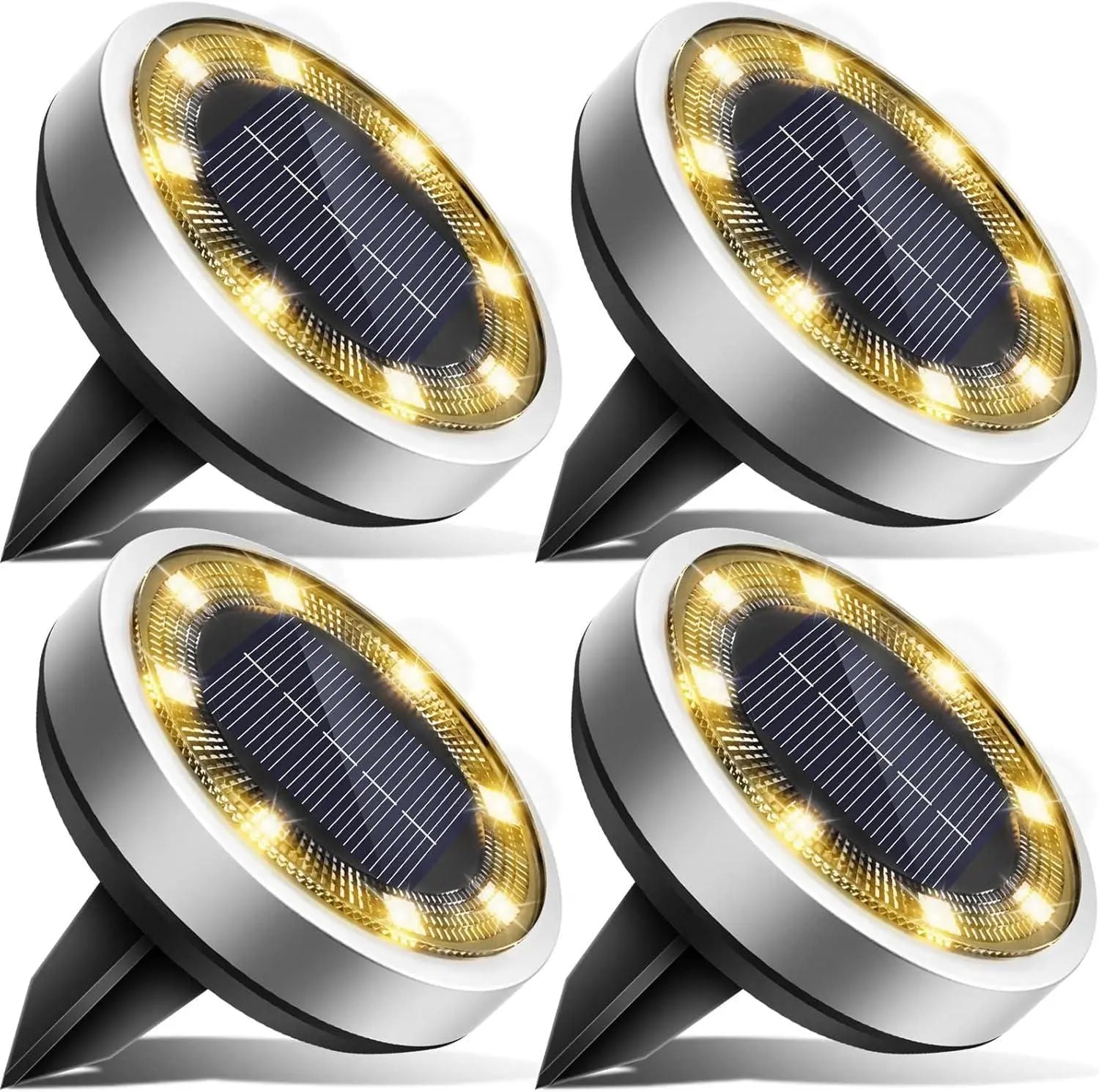 Solar Waterproof Ground Lights (Pack of 4) Trandingstor.shop