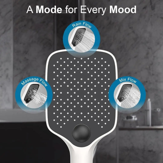 Square Hand Shower for Bathroom Without Hose Pipe Trandingstor.shop