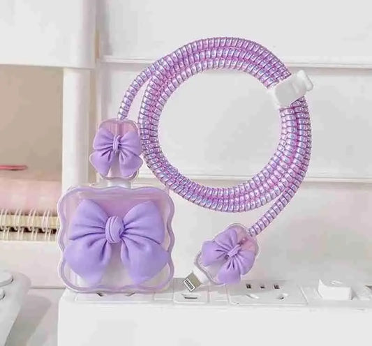 Trandingstor.shop Trendy Charging Case Cover with Bow Trandingstor.shop