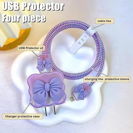 Trandingstor.shop Trendy Charging Case Cover with Bow Trandingstor.shop