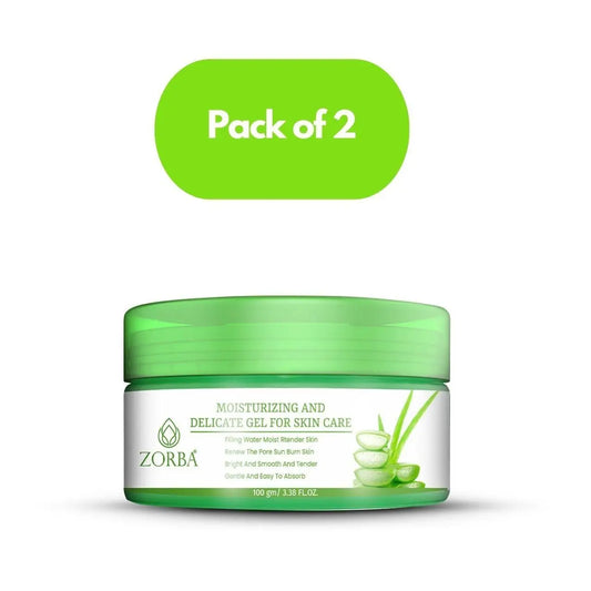 Pack of 2 Zorba Moisturizing and Delicate Skin Care Gel for gentle hydration and soothing skin
