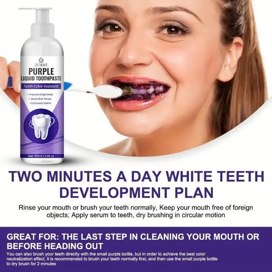 Zorkel Liquid Toothpaste for tooth color correcting toothpaste with easy application for effective teeth whitening